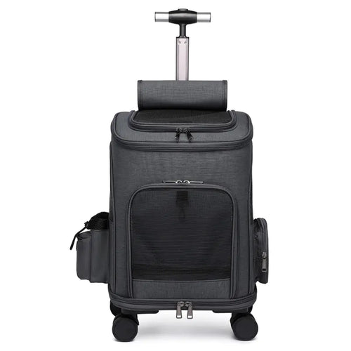 Portable Foldable Pet Backpack for Pets on wheel